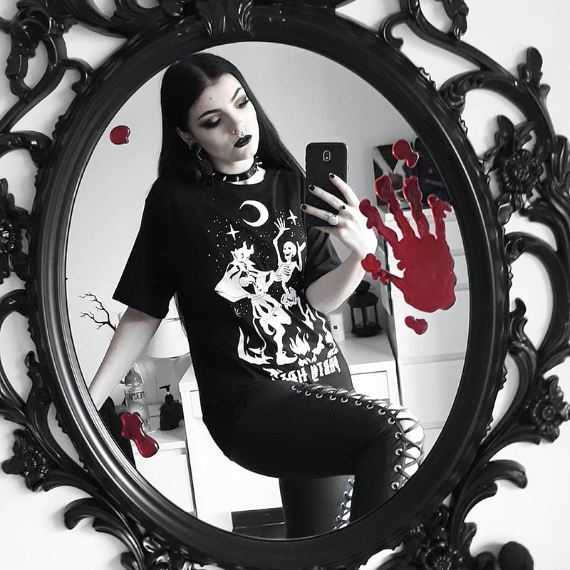 Skull Print Women T-shirt