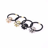 Punk Hair Tie Gothic Raven Skull Elastic