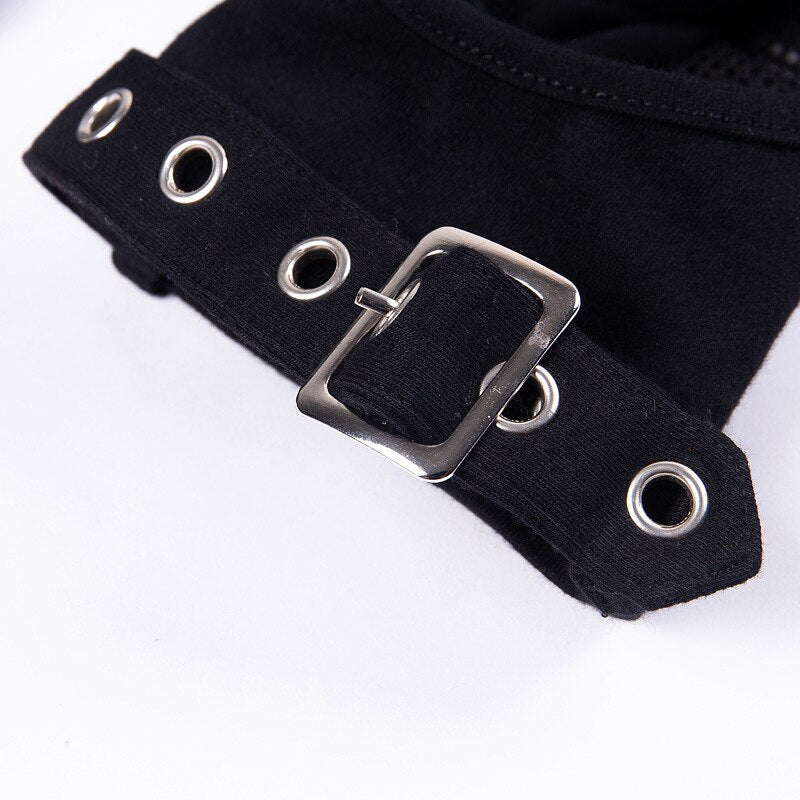 T-shirts Hollow Out Mesh