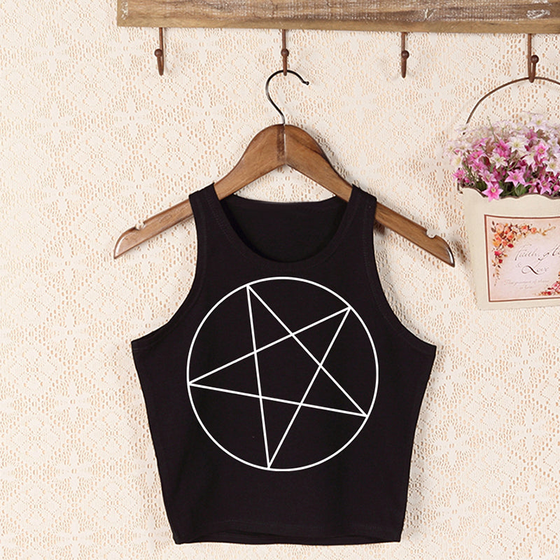 Pentagram Crop Top