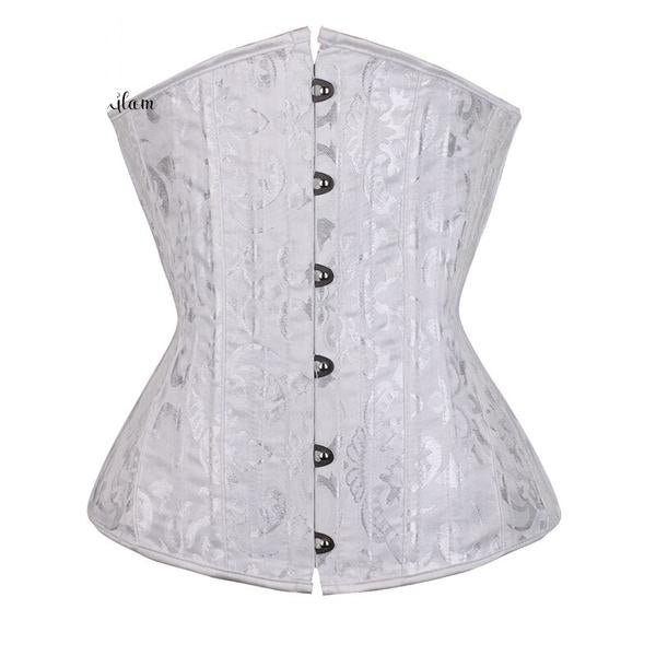Steel Boned Underbust Corset Black