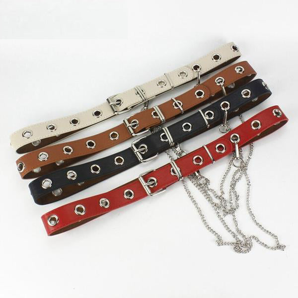 Waist Belt Rock Black Chain