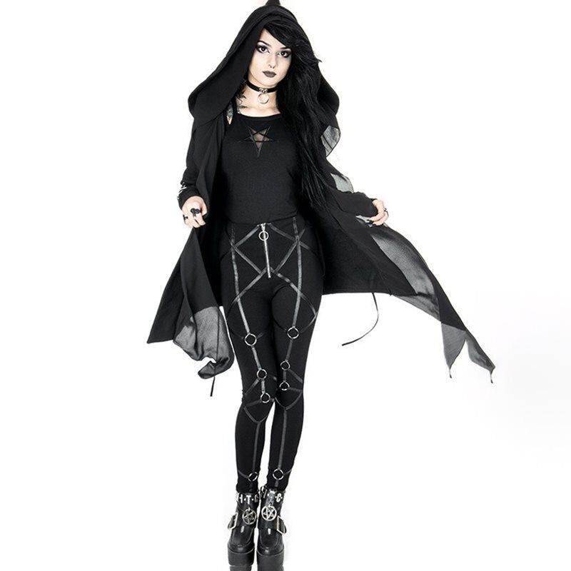 Gothic Asymmetric Cardigan Coat