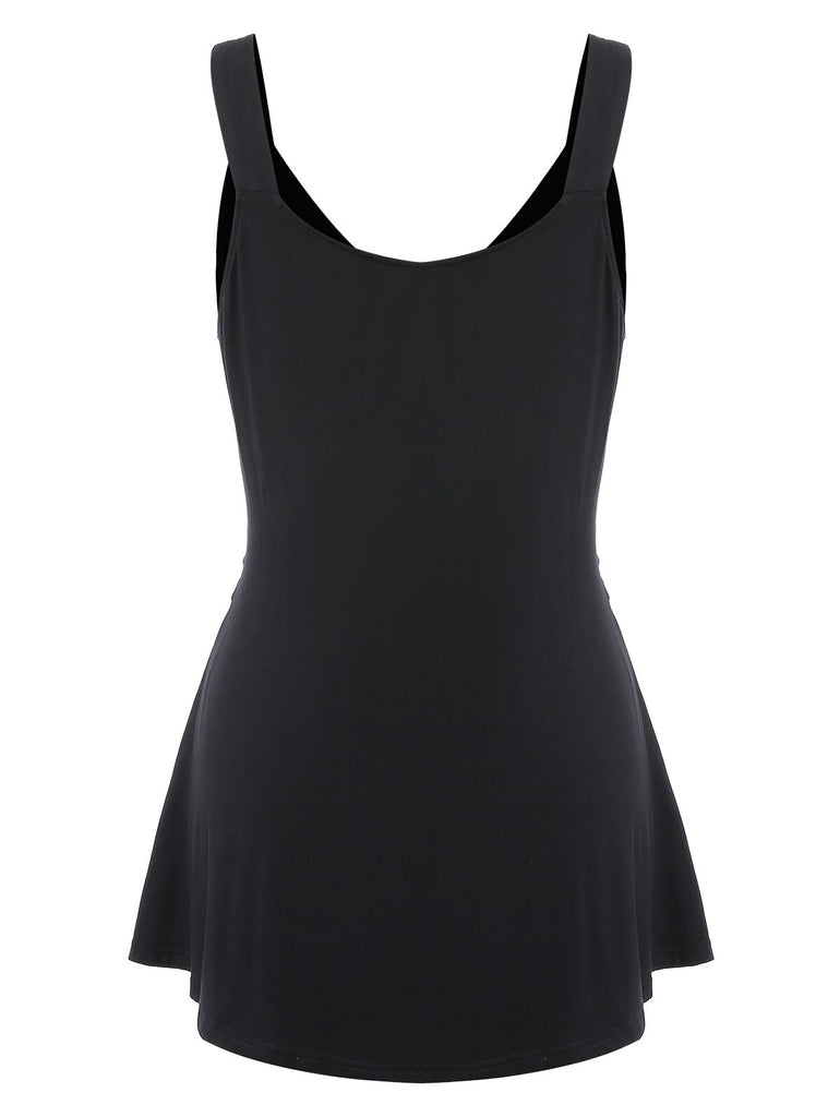 Buckled Zip Up Tank Top