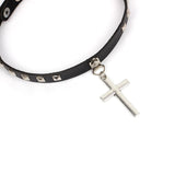 Spike Choker Gothic PU Leather