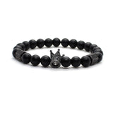 Stone Beads Skull Bracelet