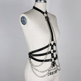 Gothic Metal Body Chain Bralete