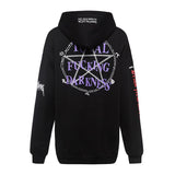 Gothic Letter Print Hoodie