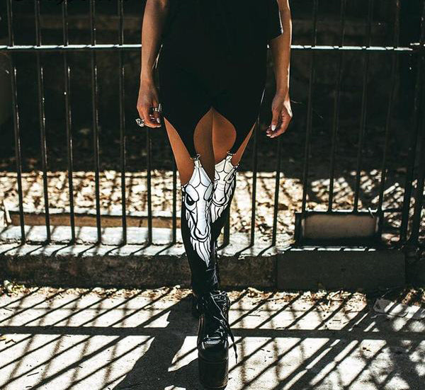 Skinny Hollow Out VINTAGE RING PANT