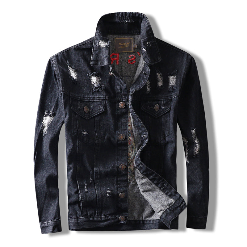 Men Jacket Black Color Skull