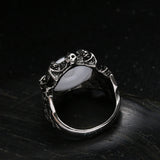 Men Claw Blue Evil Eye Skull Ring