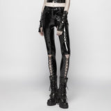 Punk Bright PU Leather Leggings
