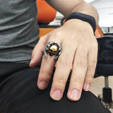 Skull Skeleton Wing Finger Ring Angel