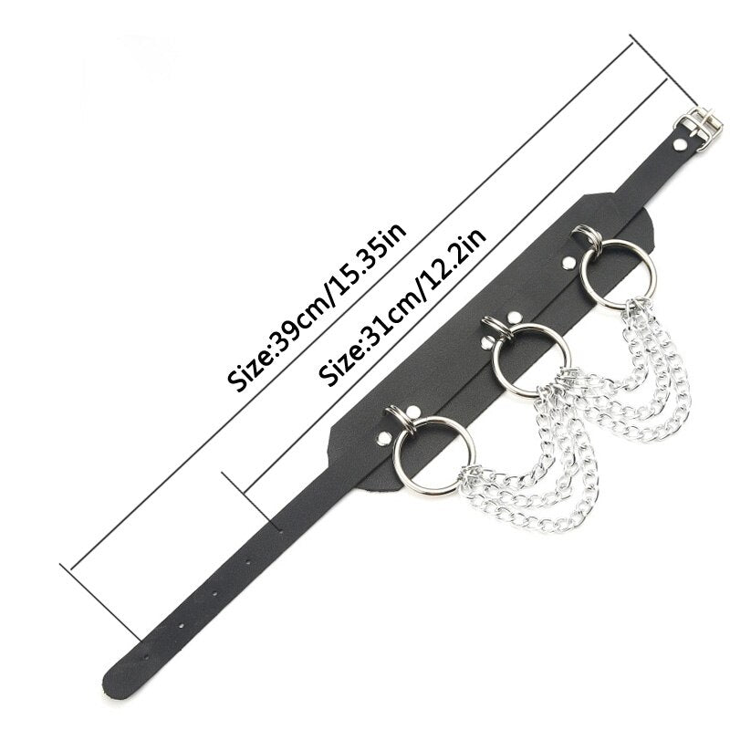 O round Chain  Chocker Gothic