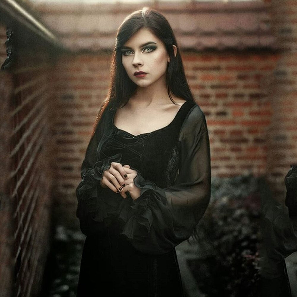 High Waist Plain Mesh Dresses