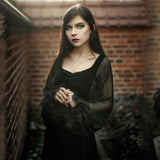 High Waist Plain Mesh Dresses