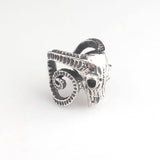 Goat Skull Head Finger Ring Jewelry Gift