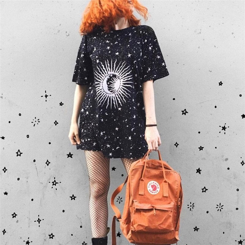 Long T-Shirt Gothic Grunge Black