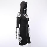 Gothic Punk Off Shoulder Dress