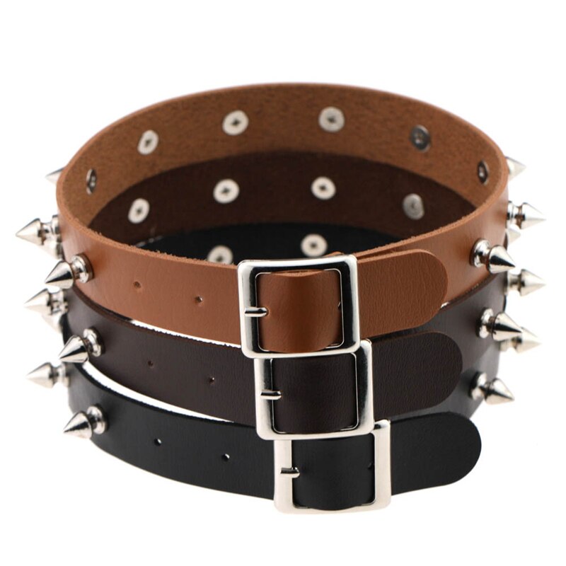 Spike Rivet Choker For Women