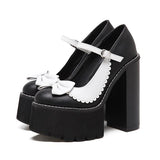 Shoes Platform Heels Bow-knot Strap