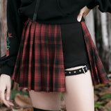 Punk Rave Plaid Pleated Skirts