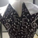 Dress Women Musical Notes Print