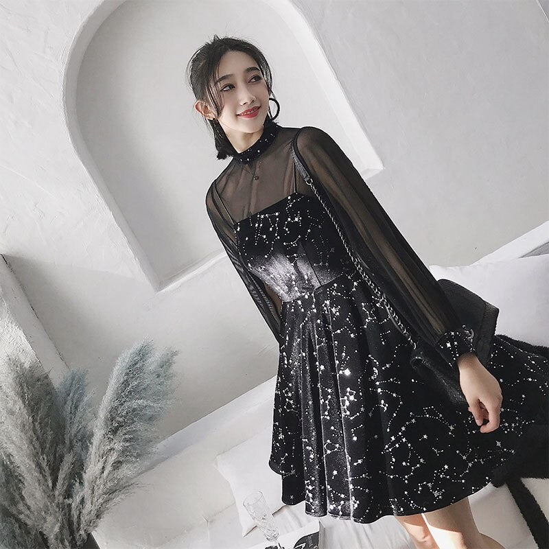Star Printed Dress