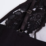 Gothic Sexy Lace Bra Flowers Push Up
