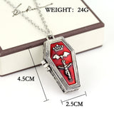 Gothic Red  Pendant Necklace Vampire