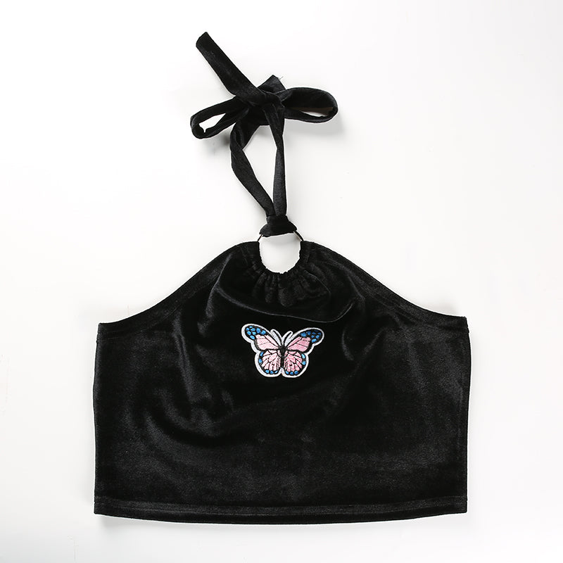 Gothic Camisole Butterful Print