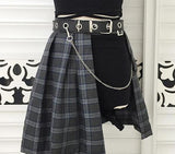 Waist Belt Rock Black Chain