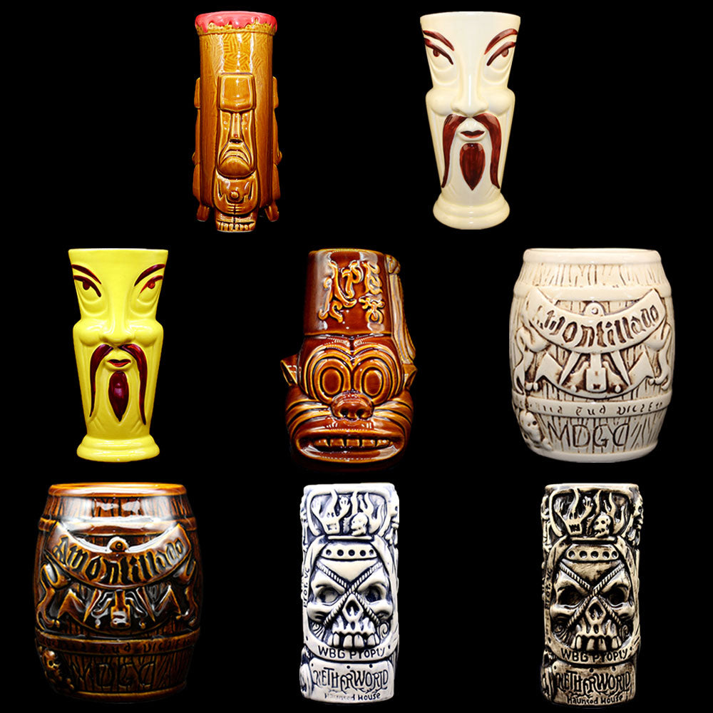 Tiki keller cocktail glass