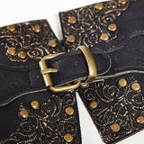 Gothic Retro Pattern Black Girdle