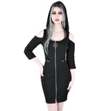 Hooded Star Zipper Dress
