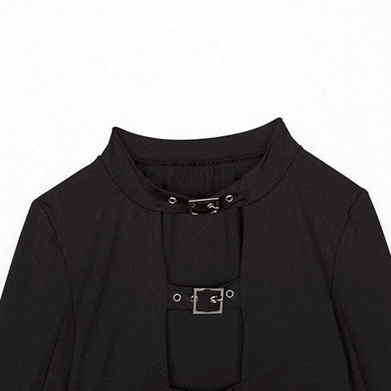 Women Short Tops Sheath Black