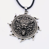 Wolf Pendant Necklace Viking Jewelry