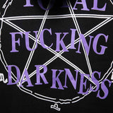 Gothic Letter Print Hoodie