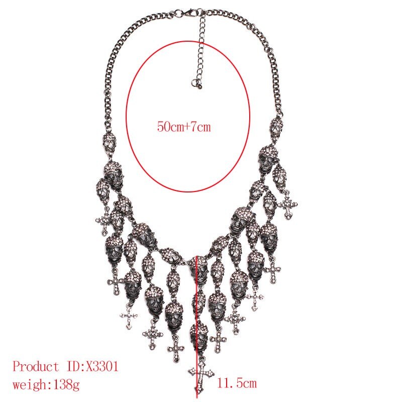 Skull Heads Necklace