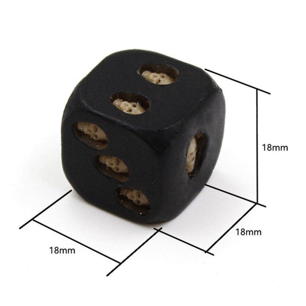 5pcs/set Black Skull Dice
