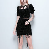 Sexy Mesh Bandage Bodycon