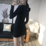 Printing Long Sleeve Dress