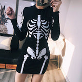 Printing Long Sleeve Dress
