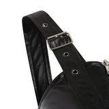 Leather Gothic Black Short Bodycon Dress