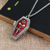 Gothic Red  Pendant Necklace Vampire