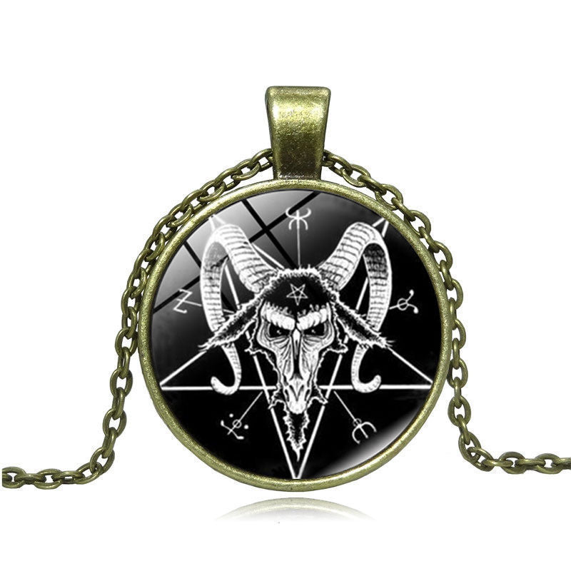 Skull Head Pendant Necklace