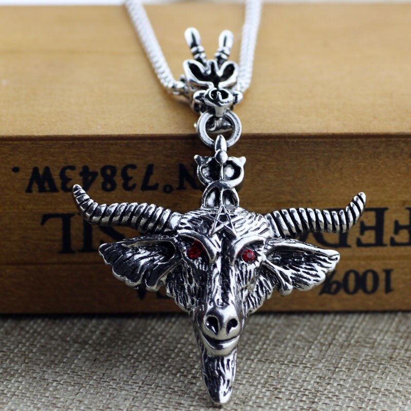 Occult Red Eye Goat Necklace