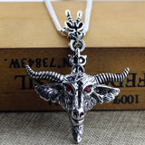 Occult Red Eye Goat Necklace