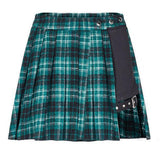 Punk Rave Plaid Pleated Skirts