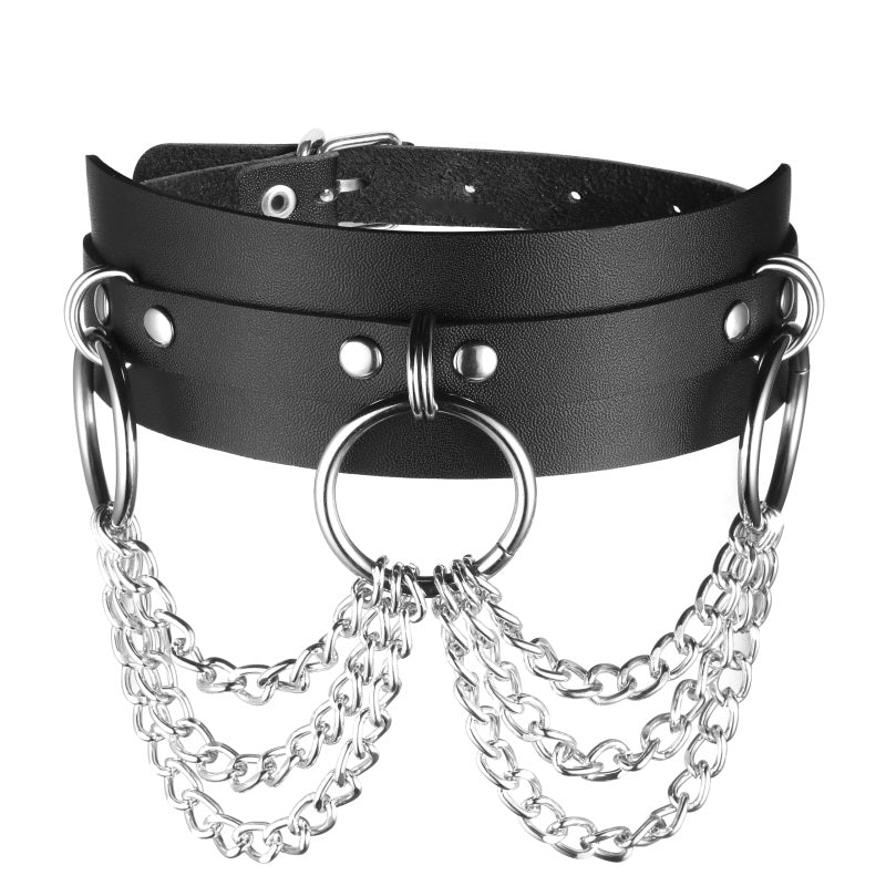 O round Chain  Chocker Gothic